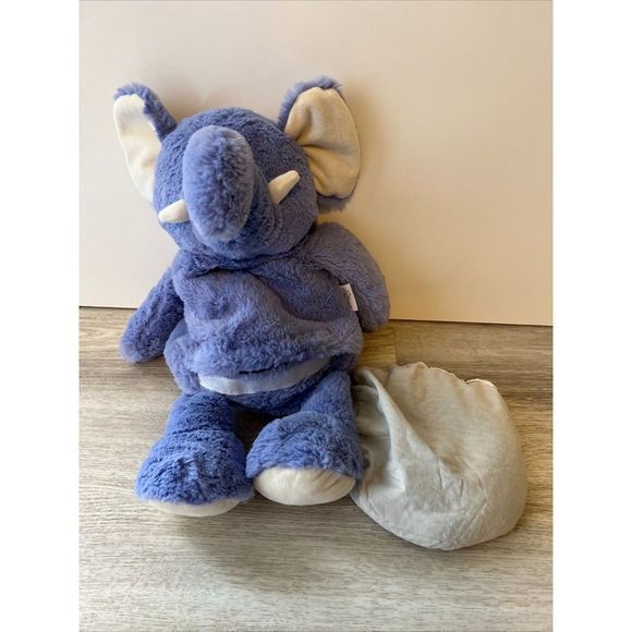 Cuddle Hugs Blue Elephant Freeze and Microwave Bean Weighted Stuffed Animal - Picture 4 of 7
